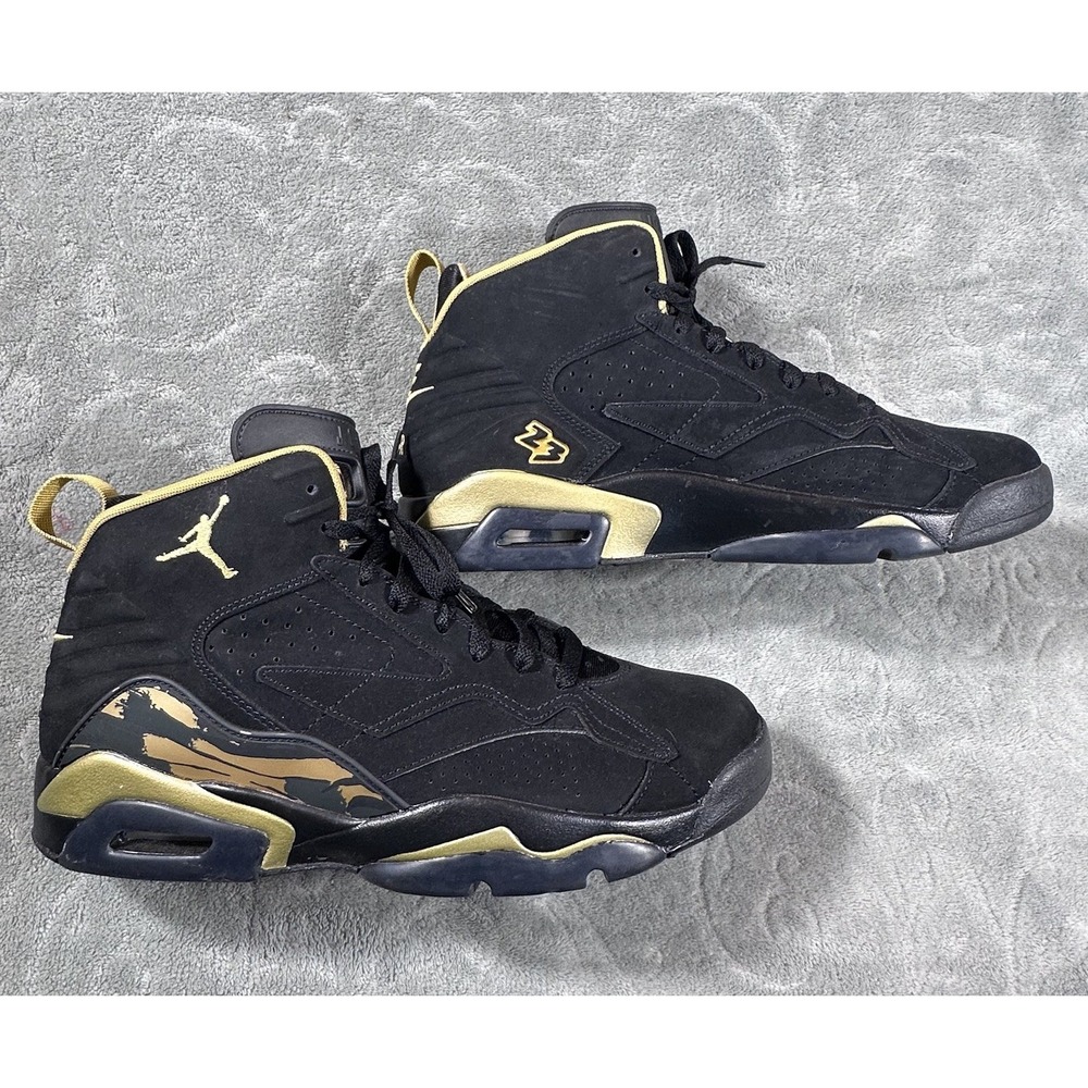 Men Nike Air Jordan Jumpman MVP Black Metallic Gold Sz. 10 Unique DZ4475 007
